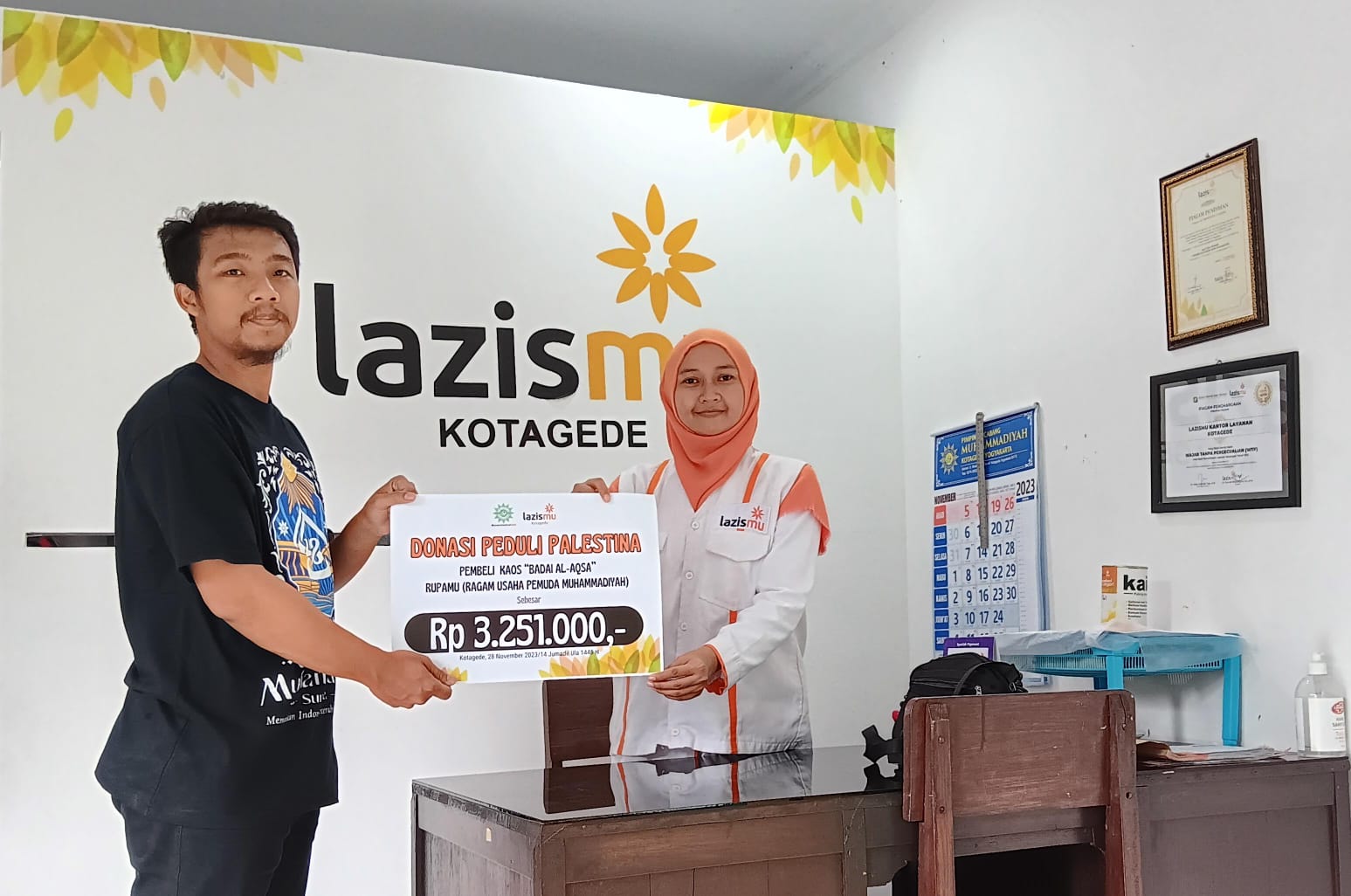 laba penjualan untuk donasi palestina
