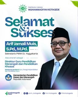 Selamat dan sukses kepada Ayahanda Arif Jamali Muis. Semoga senantiasa diberikan kelancaran dan keberkahan dalam menjalankan tugas.

_____
website : pcmkotagede.com
Facebook : Pcm Kotagede
Instagram : pcm_kotagede
X : Pcm kotagede
Youtube : PCM Kotagede

© Majelis Pustaka dan Informasi PCM Kotagede

#muhammadiyah #pcmkotagede #kotagede #pwmdiy