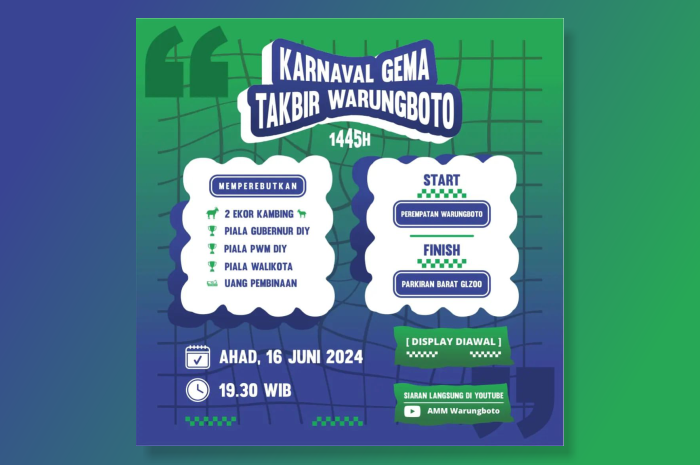 Karnaval Gema Takbir Warungboto (KGTW)