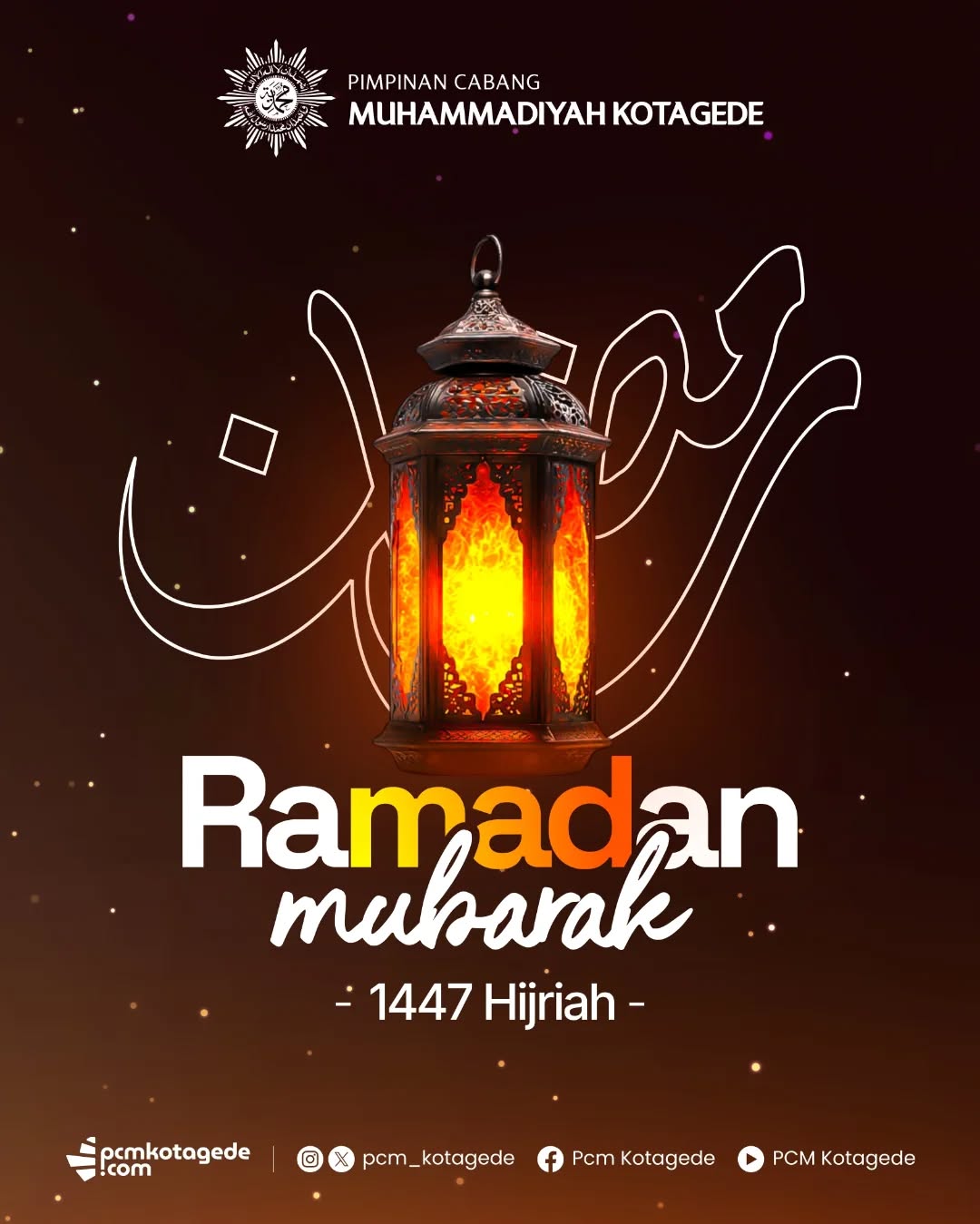 Marhaban Ya Ramadan

Ramadan bukan hanya tentang menahan lapar dan dahaga, tetapi tentang belajar sabar, ikhlas, dan berbagi.

Selamat menjalankan ibadah puasa ramadan. Semoga kita menjadi pribadi yang lebih baik.

_____
website : pcmkotagede.com
Facebook : Pcm Kotagede
Instagram : pcm_kotagede
X : Pcm kotagede
Youtube : PCM Kotagede

© Majelis Pustaka dan Informasi PCM Kotagede

#muhammadiyah #pcmkotagede #ramadan1447h #siaplebihawal