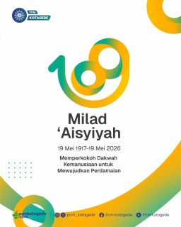 Sejak 19 Mei 1917, ‘Aisyiyah terus menjadi bagian penting dalam perjuangan pendidikan, kesehatan, sosial, dan pemberdayaan perempuan di Indonesia.
Bukan hanya tentang perjalanan panjang, tetapi juga tentang semangat yang terus tumbuh untuk mewujudkan perdamaian dan kemajuan bersama.
Selamat Milad ‘Aisyiyah ke-109
“Memperkokoh Dakwah Kemanusiaan untuk Mewujudkan Perdamaian”
Semoga ‘Aisyiyah senantiasa istiqamah menjadi cahaya peradaban dan inspirasi kebaikan bagi generasi mendatang.
#pcmkotagede #muhammadiyah #kotagede #aisyiyah #miladaisyiyah